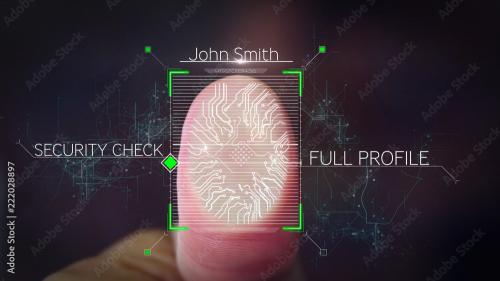 Adobe Stock - Fingerprint Scanner Title - 222028897