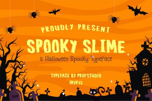 Spooky Slime - a Halloween Spooky Typeface