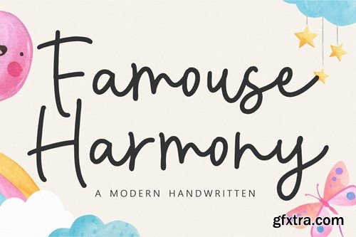 Famouse Harmony Handwriting Font RSH32DW