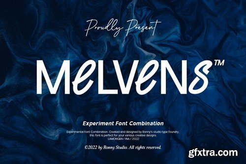 Melvens - Experiment Font Combination PTABHJX