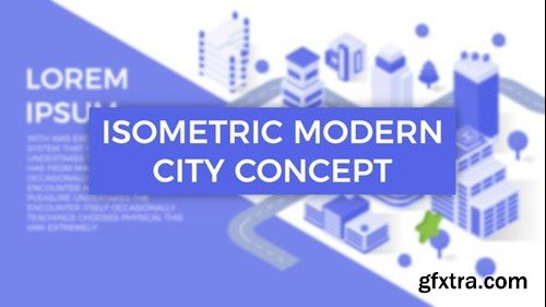Videohive Isometric Modern City Concept 24540985