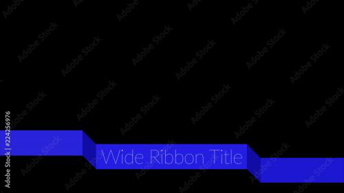 Adobe Stock - Wide Ribbon Title - 224256976