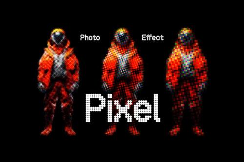 Colorful Pixels Photo Effect