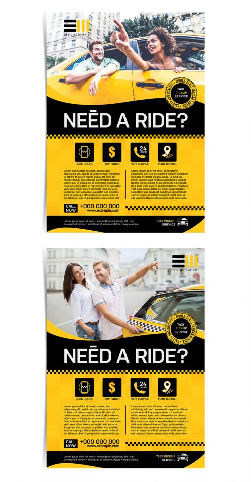 Adobe Stock - Taxi Flyer Layout - 224416510
