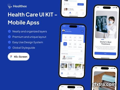 Healthee - Healthcare Mobile App UI KIT Ui8.net