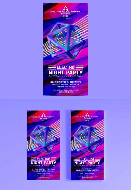 Adobe Stock - Night Club Party Flyer Layout - 226853239