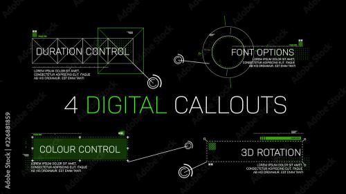 Adobe Stock - Hi Tech Digital Callouts - 226881859