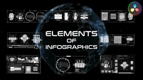 Videohive - Elements Of Infographics for DaVinci Resolve - 48774135