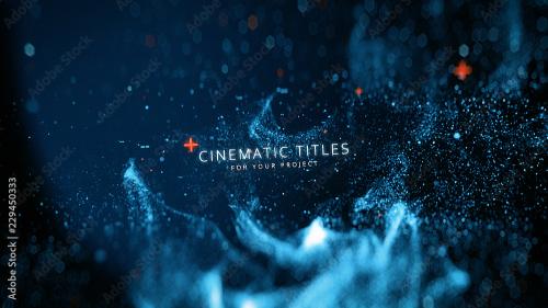 Adobe Stock - Rising Particles Title - 229450333