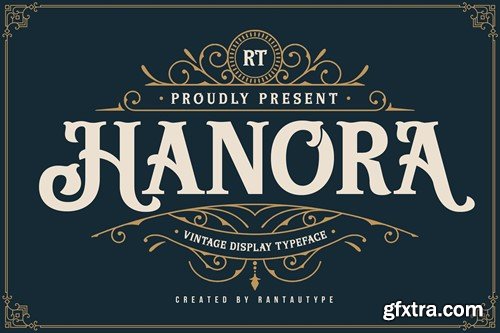 Hanora Vintage Font MA3PYAQ