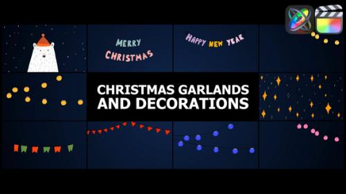 Videohive - Christmas Garlands and Decorations | FCPX - 48813627