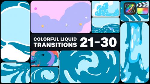 Videohive - Colorful Liquid Transitions for FCPX - 48814195