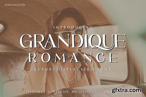 Grandique Romance Luxury DIsplay Font MHD73AM
