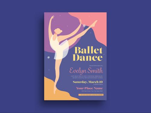 Adobe Stock - Ballet Dance Flyer Layout - 231040797