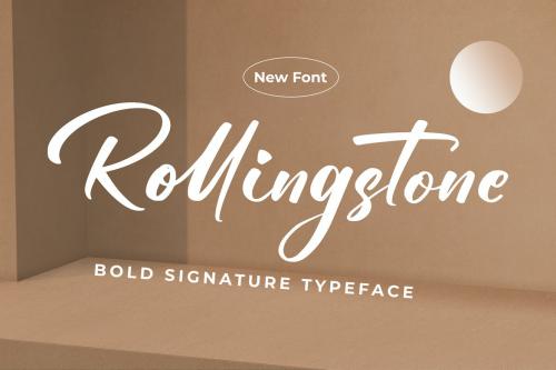 Rollingstone - Bold Signature Font