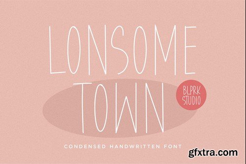 Lonsome Town Handwriting Font M6625X6