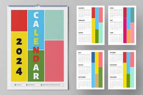 Colorful Calendar 2024