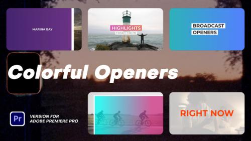 Videohive - Colorful Openers | MOGRT - 48864351