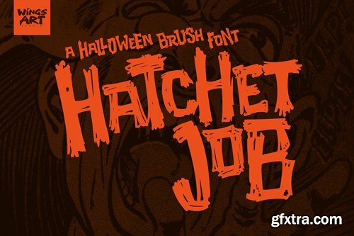 Hatchet Job - A Halloween Brush Font HHGNVSS