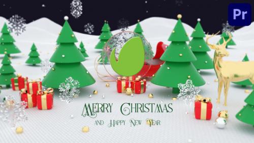 Videohive - 3D Christmas Logo for Premiere Pro - 48865708