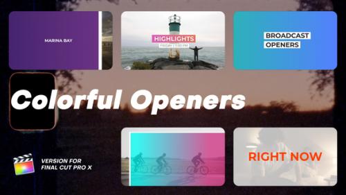 Videohive - Colorful Openers | Final Cut Pro X - 48874218