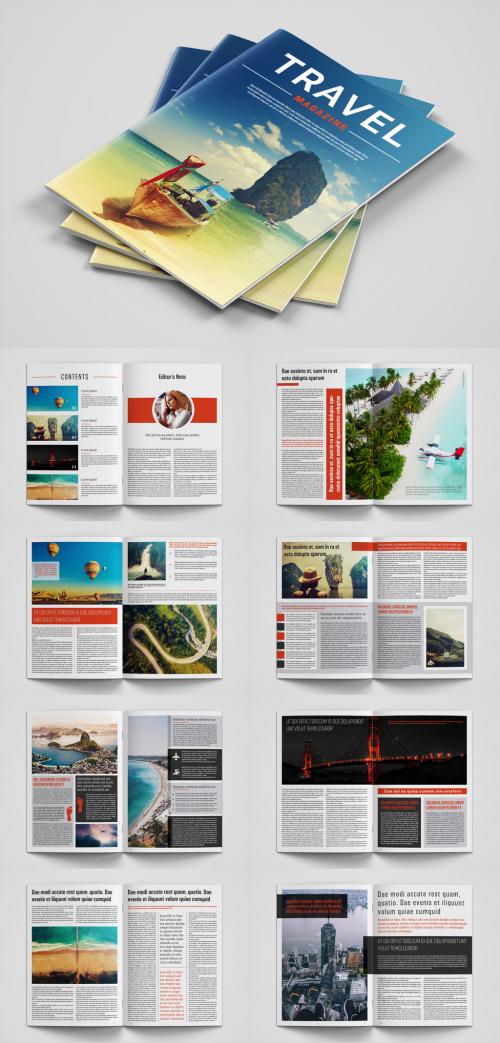 Adobe Stock - Travel Magazine Layout - 234758369