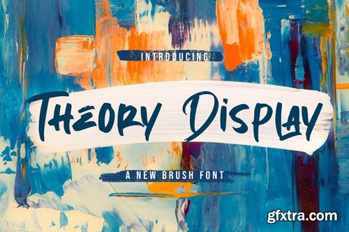 Theory Display - Textured Brush Font XQK4H4E