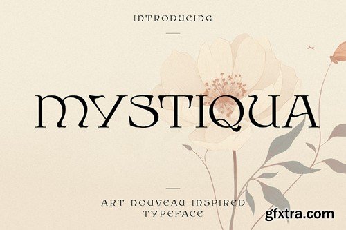 Mystiqua Typeface - Art Nouveau Typeface 4CZQ4PY