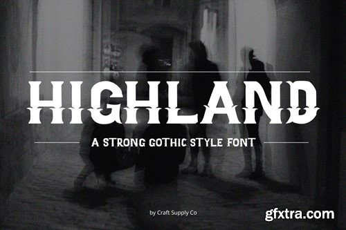Highand – Gothic Typeface YYVVQSE