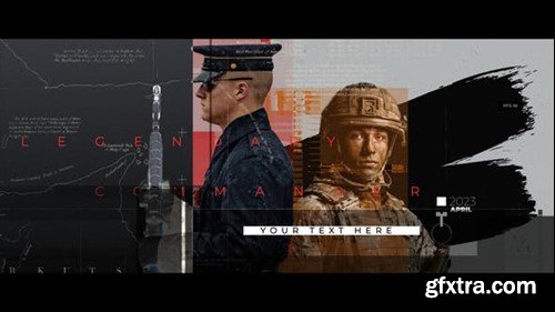 Videohive The War History Glitch Slideshow 49042322