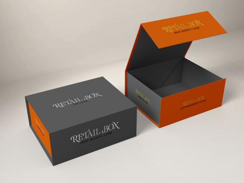 Adobe Stock - Magnetic Gift Boxes Mockup - 237803349