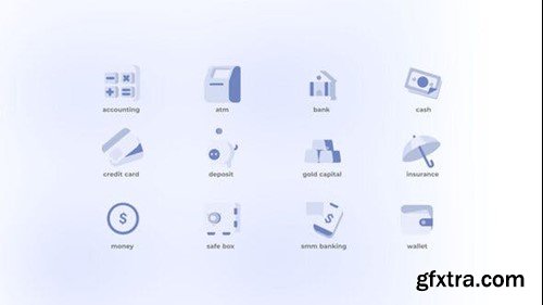Videohive Banking - Flat Icons 49187203