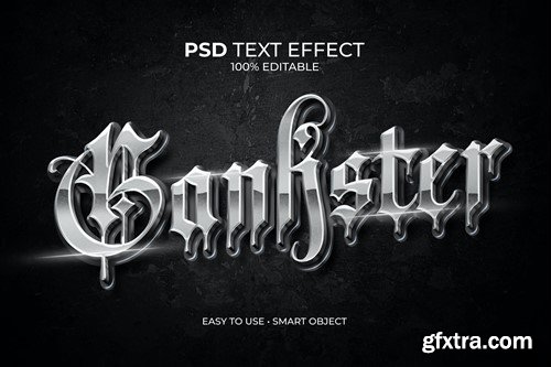 Gankster Metallic Text Effect SYUL5FE