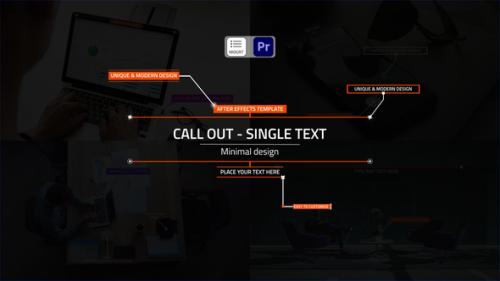 Videohive - Single Text Call – Outs | MOGRTs - 42364015
