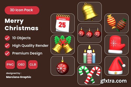 Christmas 3D Icon Pack DKW9SGF