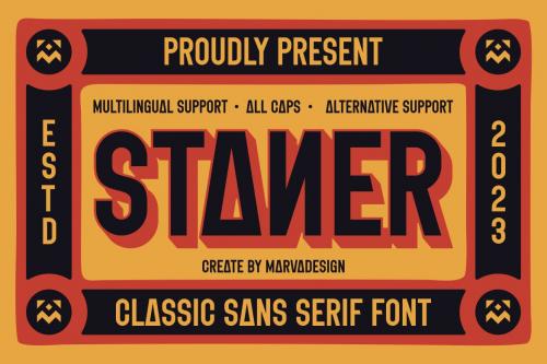 Staner - A Classic Sans Serif Font