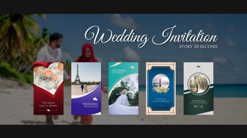 Videohive - Instagram Story Wedding Invitation | MOGRTs - 45819941