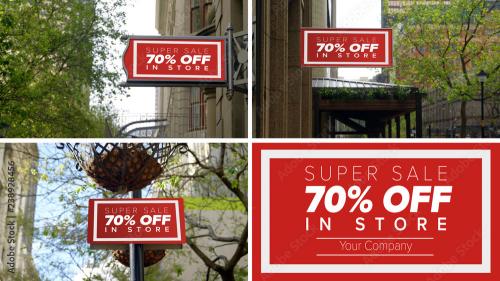 Adobe Stock - Retail Street Signs - 238928456