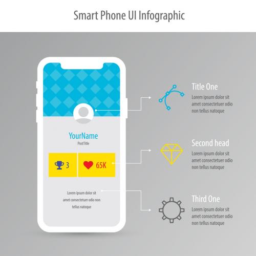 Adobe Stock - Mobile Phone UI Infographic Layout - 238960560