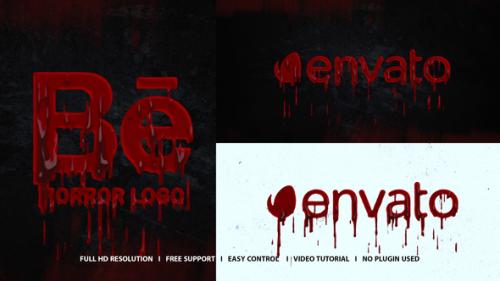 Videohive - Horror Blood Logo - 48951695