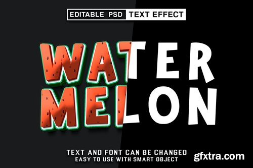 Watermelon Editable Text Effect HYS9WK3