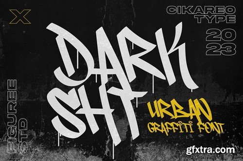 Darksht - Urban Graffiti Font QSDRKA4