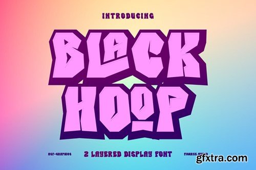 Blackhoop - Layered Display Font NKTR4HE