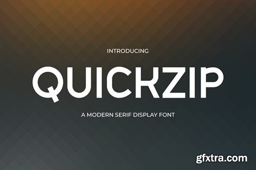 Quickzip - Elegant Sans Serif Font 54D92RB