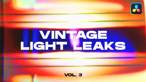 Videohive - Vintage Light Leaks Transitions VOL. 3 | DaVinci Resolve - 48988553