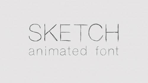ArtList - Sketch Animated Font - 103764