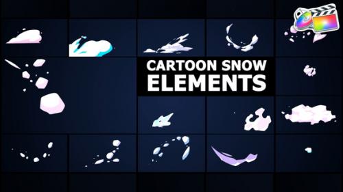 Videohive - Cartoon Snow Elements | FCPX - 48997498