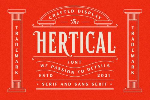 Hertical - Crafted Display Font