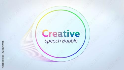Adobe Stock - Creative Speech Bubble title - 243749416