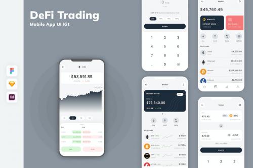 DeFi Trading Mobile App UI Kit GW9GCVA